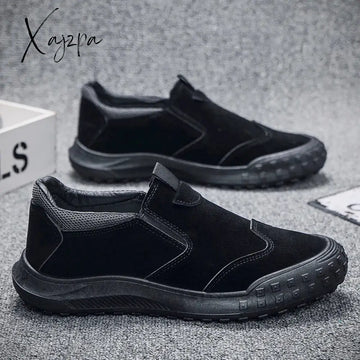 Men Casual Sneakers Leather Mens Loafers Comfortable Men’s Driving Shoes Slip On Moccasins